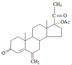  6-次甲基-17a-羥基黃體酮醋酸酯